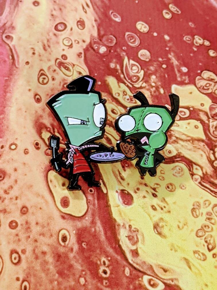 Invader Zim & Gir Pin Etsy