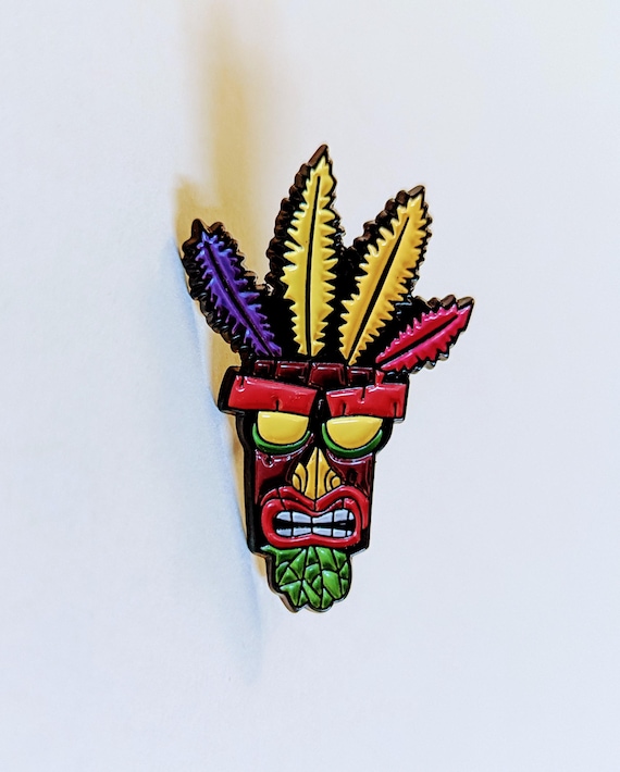 Crash Bandicoot Aku Aku Pin - Etsy