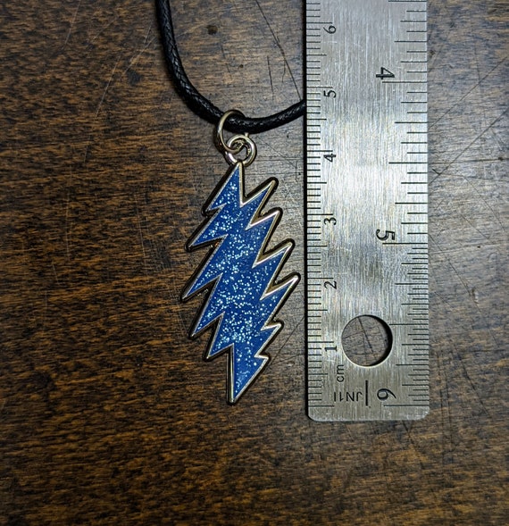 Grateful dead lightning bolt necklace discount