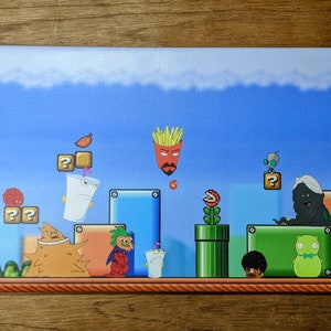 Tela stampata ATHF/Mario Crossover