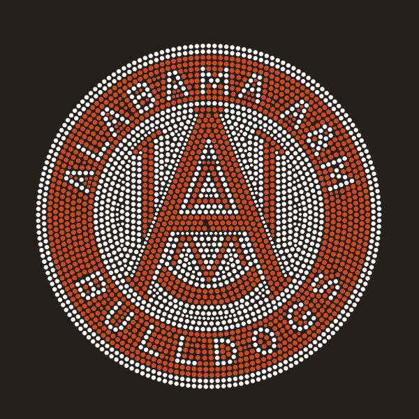 Transferencia de calor de diamantes de imitación de Alabama A&M Bulldogs