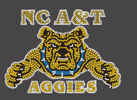 NC A&T Aggies Rhinestone T-shirt S-XL | Etsy NC A&T Aggies Rhinestone T-shirt S-XL | Etsy