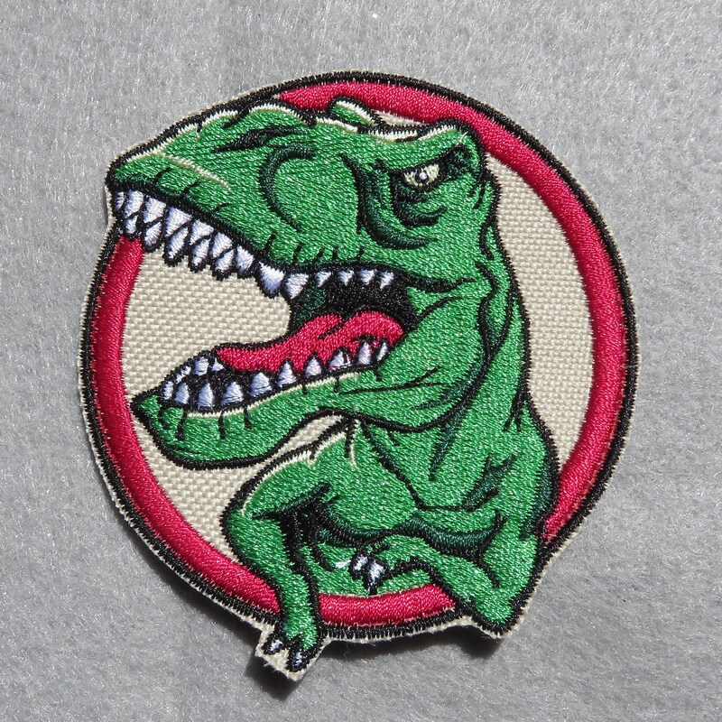 Athena Brands Jurassic Park Movie Logo Patch – Embroidered Hook & Loop Iron-On