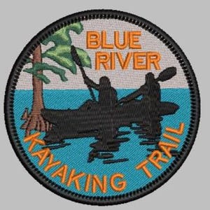 patch, Blue River Kayaking trail, Florida, vacation, paddling, kayak, travel, St Johns, souvenir, springs