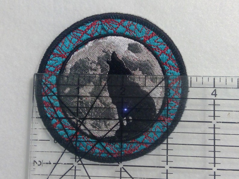 Wolf and Moon Iron on Patch Southwest Mexican Native - Etsy