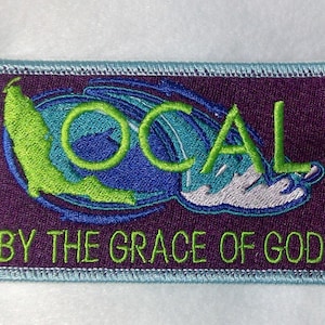 Local, Florida, iron on patch, embroidery patch, upside down Florida, Locals only