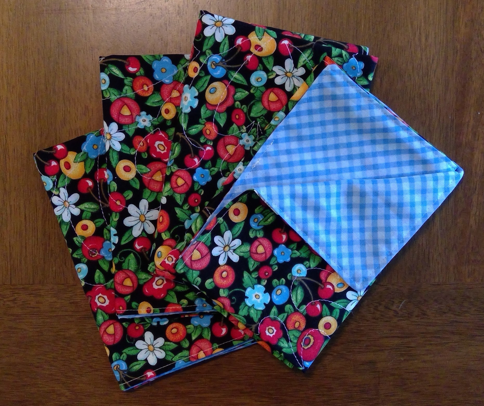 Colorful Cloth Napkins Set of 4 100 Cotton 3 x Etsy