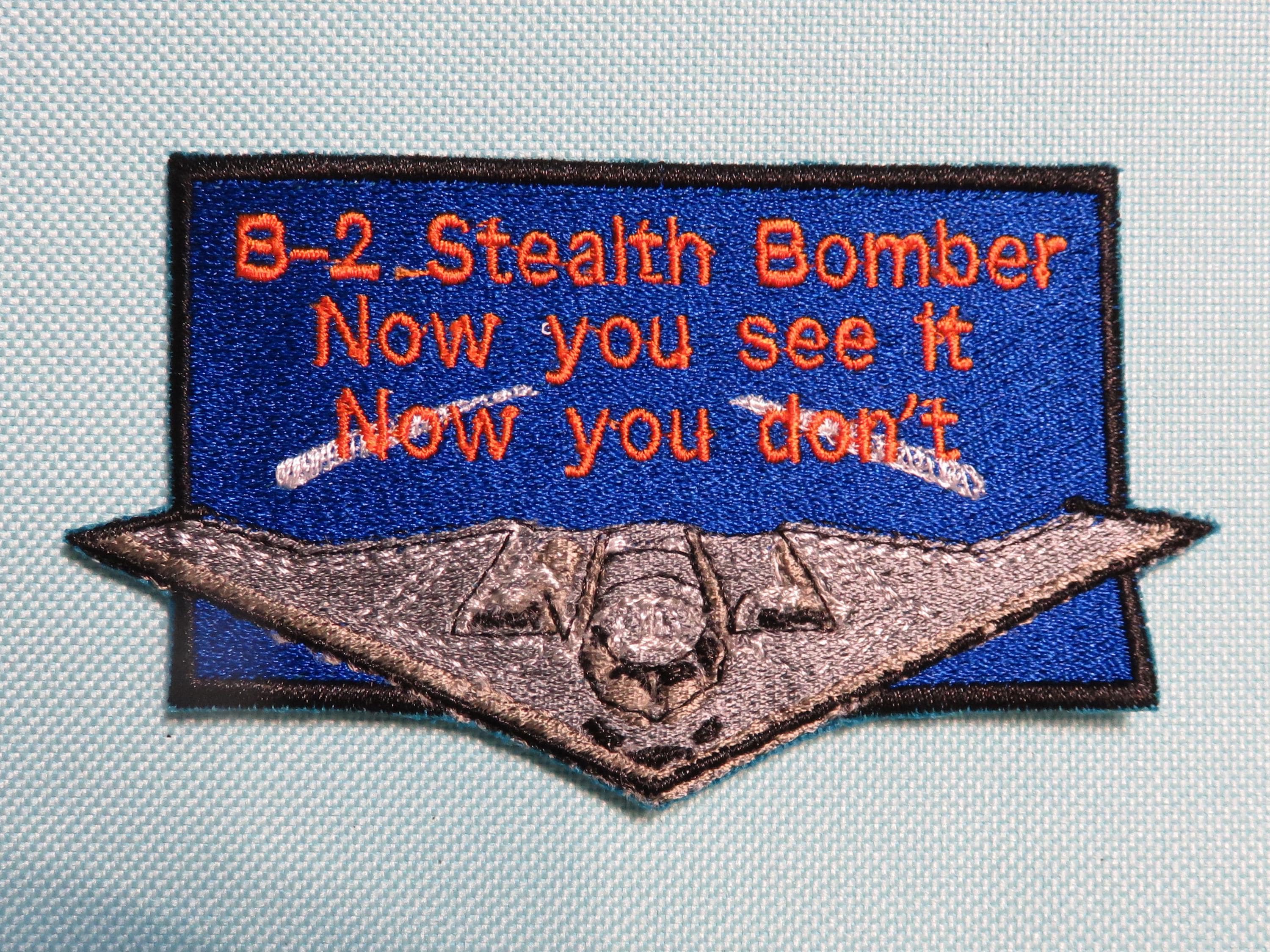 USAF B-2 OPERATION パッチ PVC : USAF B-2 Spirit Strategic Stealth