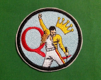 Queen patch, Freddie Mercury, patches for jackets, Rock, Music, Bands, Iron on, patch collectors