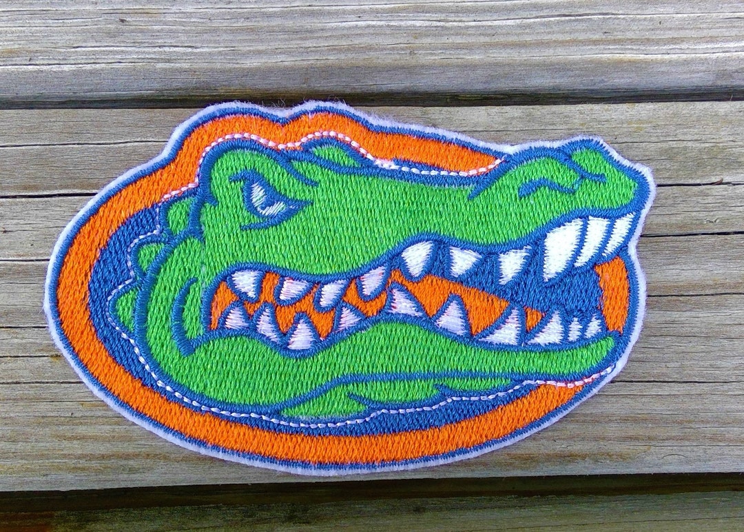 Florida Gators Patch, Football, Applique Patches, Green Orange Blue