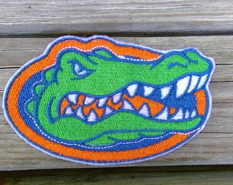 Florida Gators Patch Logo-Iron on Varsity Letters-Fabrique Cotton Patches