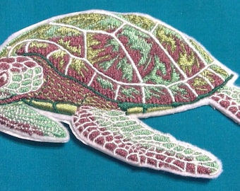 Sea Turtle patch, turtle, ocean, patches for jackets, beach, tropical, iron on, applique