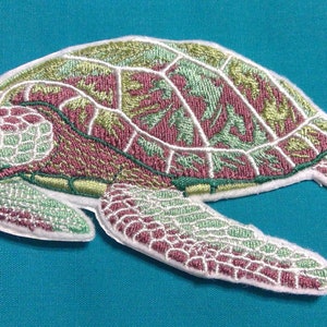 Sea Turtle Patch, Turtle, Ocean, Patches for Jackets, Beach, Tropical ...
