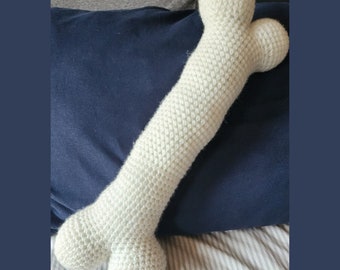 Bone Crochet Throw Pillow