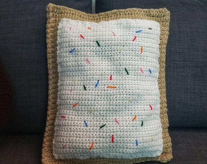 Pop Tart Crochet Pillow