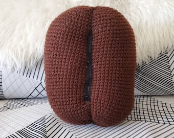Coffee Bean Throw Pillow
