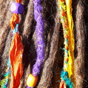 Synthetic Dreads - Carnivalé - Single Dreadlock Clip-in With Sari Silk ...