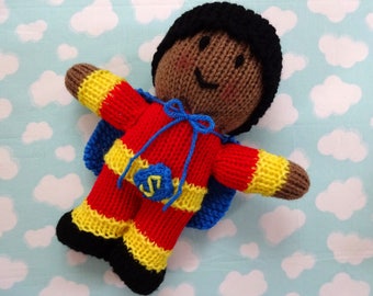 MADE TO ORDER - African American Superhero Doll, Super Hero Doll, Dolls for Boys, Boy Toddler, Boy Toys, Boy Gifts, Superhero Birthday