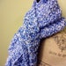Hand Knit Women's Extra Long Bright Blue Scarf Soft | Etsy