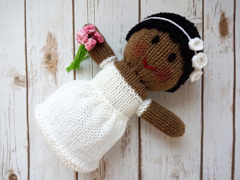 African American Bride Doll African American Doll Flower Etsy