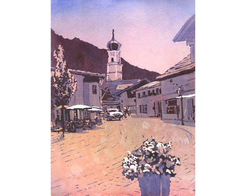 Trending now Garmisch Germany travel landscape art for house