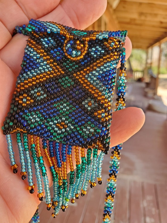 Handmade Seed Bead Small Pocket Purse from Indones