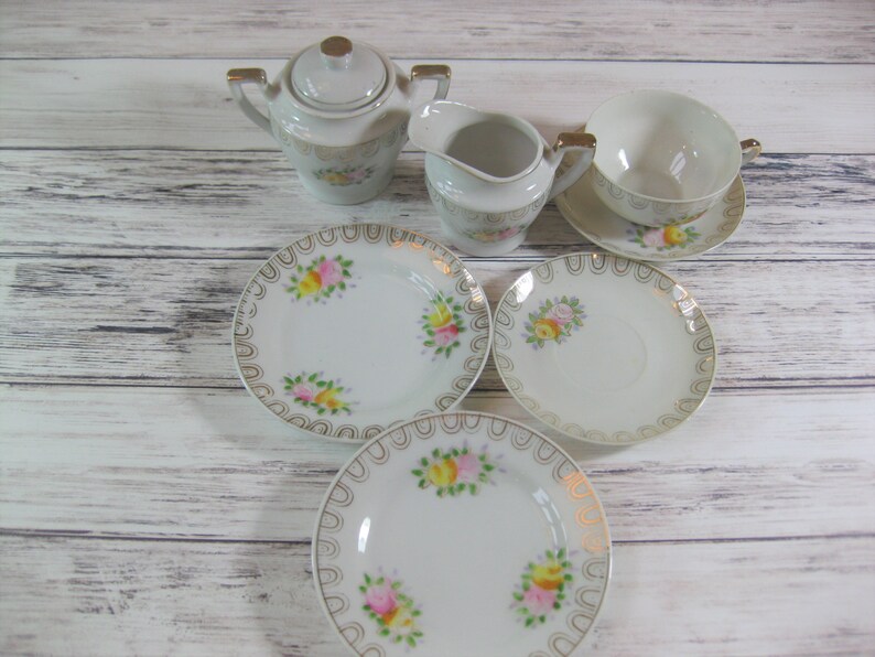 Children's China Tea Set Japanese Porcelain Etsy