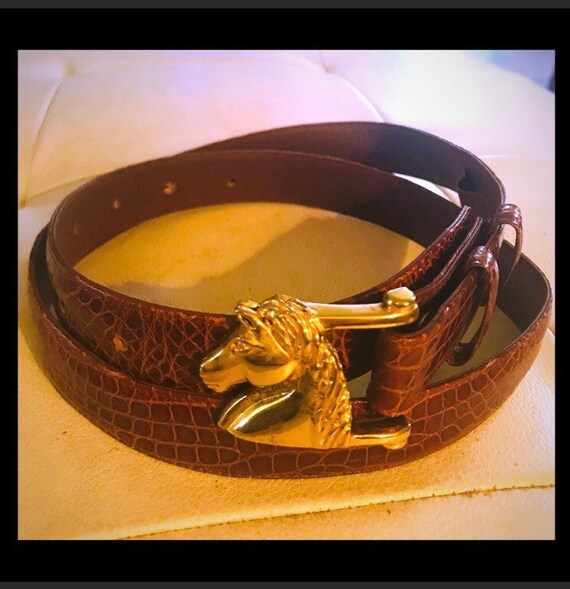 alligator belt buckle