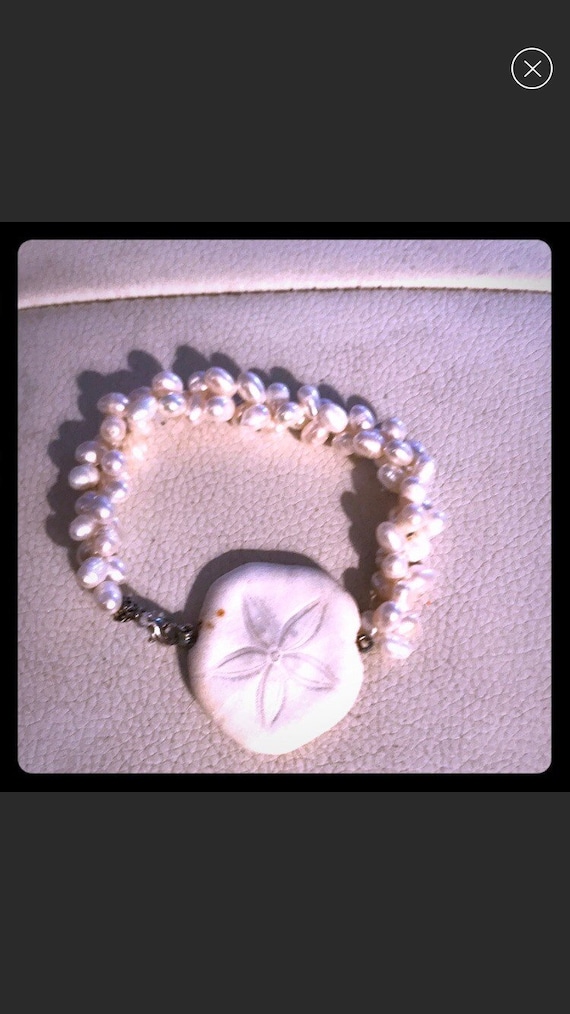 Handmade Pearl and Shell Beaded Bracelet