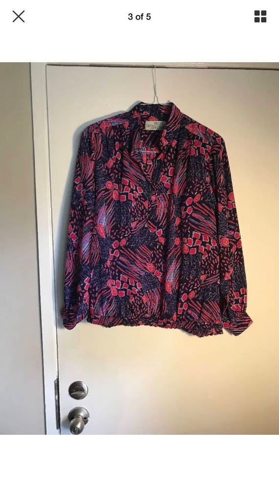 DaRue for Bullocks vintage top blouse size  M - image 4