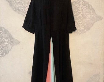 Kimilily Vintage Pleated Maxi Dress Size XL