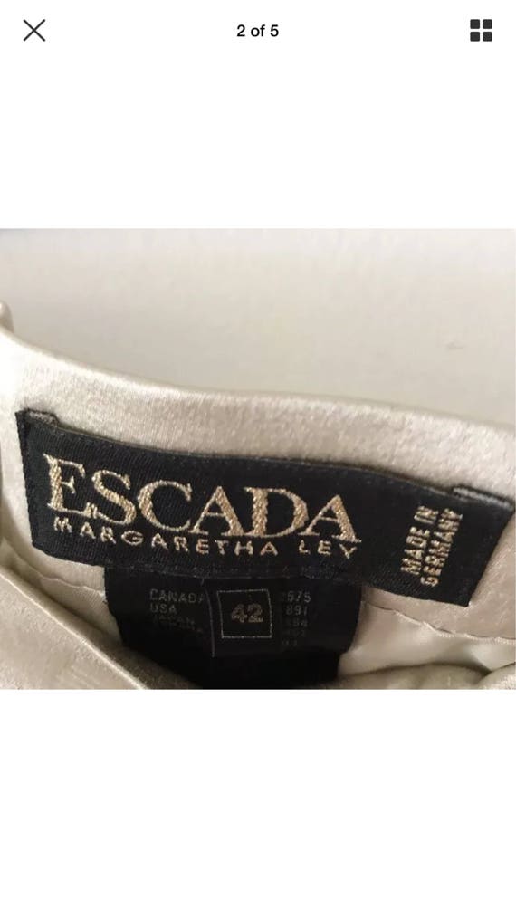 Escada Margaretha Ley white skirt size 42 US 12 - image 4