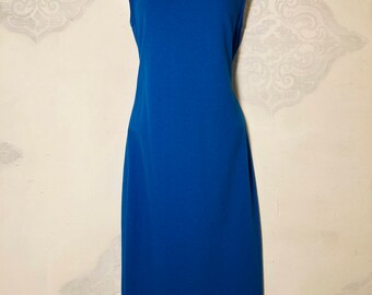 Vince Blue Sleeveless Midi Dress Size S