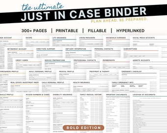 The Ultimate Just In Case Binder: An Emergency and End of Life Planner