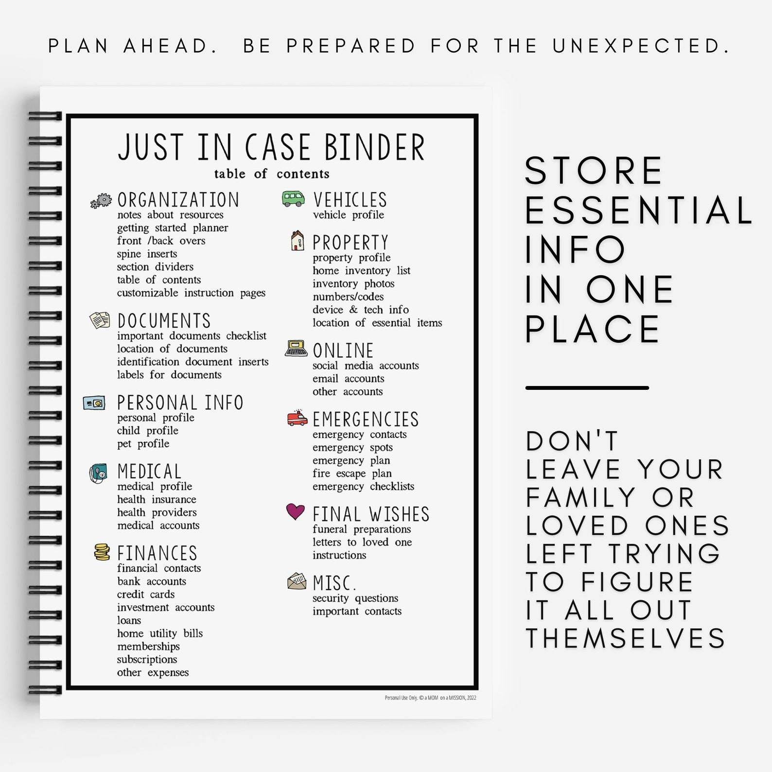 just-in-case-binder-printable-emergency-legacy-planner-etsy