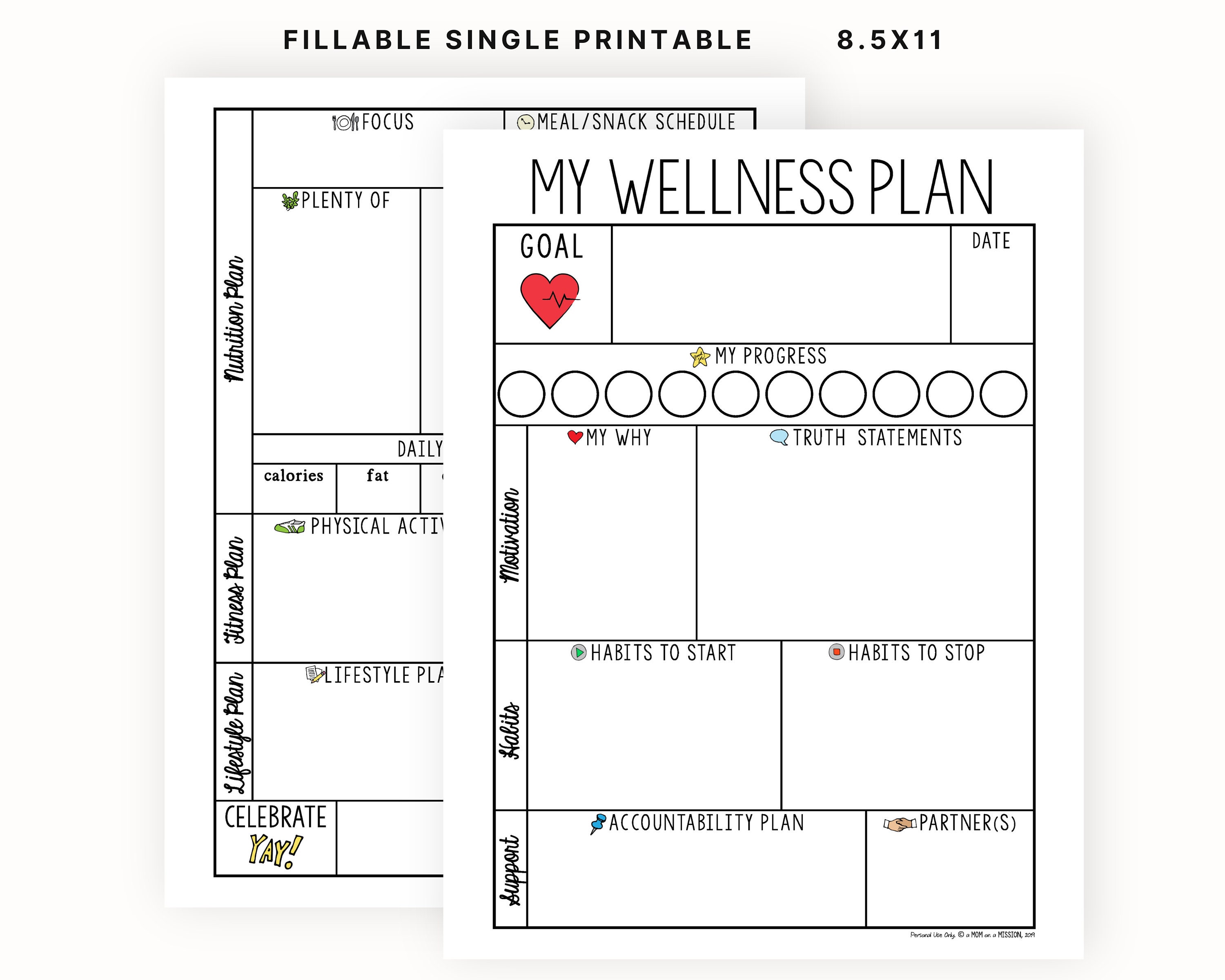 Personal Wellness Plan Template 20+ FREE Wellness Recovery Action Plan
