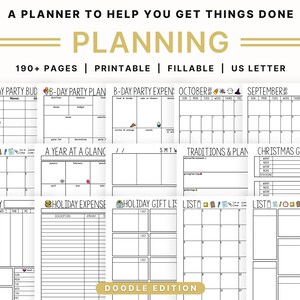 Planning Printables Planner: Calendars, Lists, and Planners