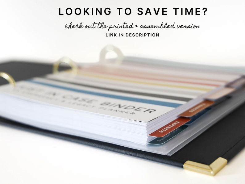 The Ultimate Just in Case Binder (bold Edition) | Family Emergency ...