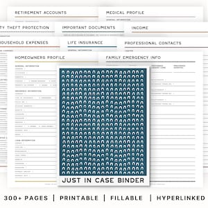 The Ultimate Just in Case Binder (bold Edition) | Family Emergency ...