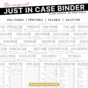 The Original Just In Case Binder: An Emergency and End of Life Planner