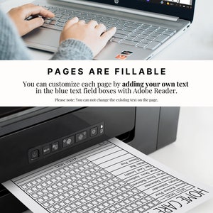Puede incluir: Una lista de verificaci&oacute;n imprimible para tareas de cuidado del hogar. La lista incluye tareas como barrer el piso de la cocina, vaciar el lavavajillas y hacer la cama. La lista est&aacute; dise&ntilde;ada para ser completada con Adobe Reader.