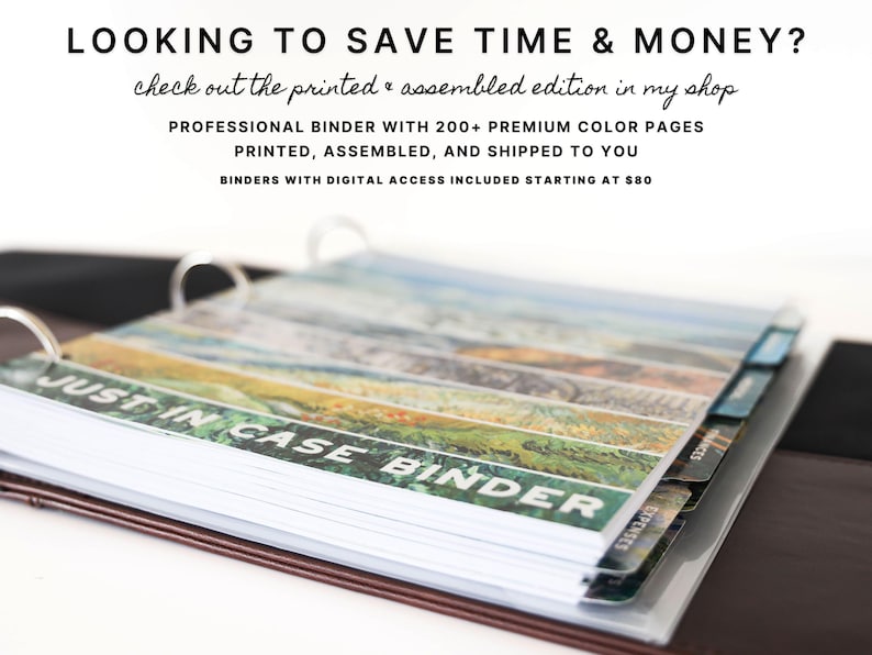 The Ultimate Just in Case Binder (art Edition): an Emergency and End of ...