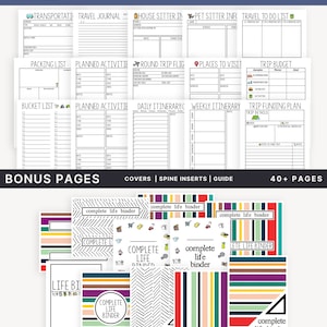 Complete Life Binder: Home Management Planners Printable and Fillable image 8