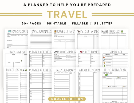Travel Printable Planner