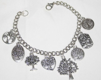 Tree Of Life Bracelet, Tree of Life Charm Bracelet, Stainless Steel Tree of Life Jewelry, Spiritual Jewelry, Stainless Steel  Bracelet