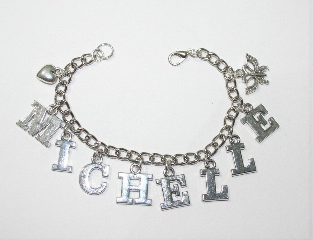 Custom charm bracelets with names Clearance