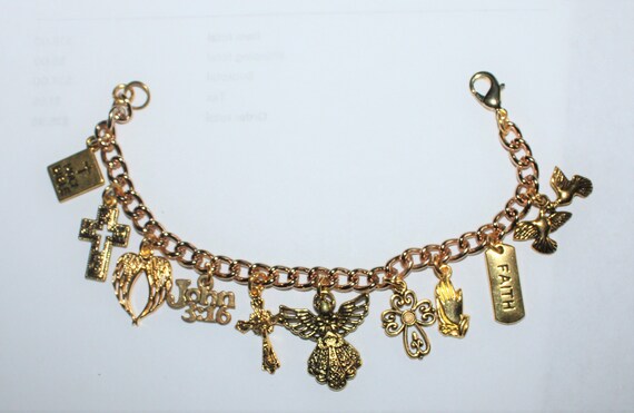 Christian charm bracelet sale