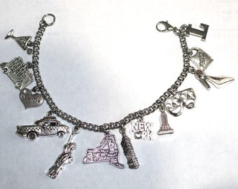 New York Charm Bracelet, Stainless Steel New York Bracelet, NYC Charm Bracelet, Big Apple Charm Bracelet, Personalized Bracelet, NYC Jewelry