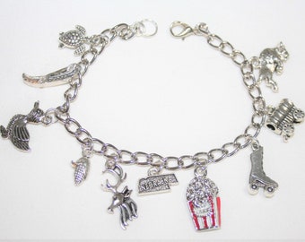 Nebraska Charm Bracelet, Stainless Steel Nebraska Bracelet, Nebraska State Bracelet, Nebraska Jewelry,  State of Nebraska Bracelet