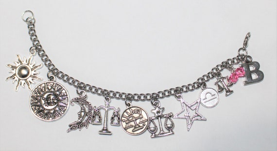 Libra Charm Bracelet Stainless Steel Zodiac Charm Bracelet Libra Birthday Bracelet Libra Charm Bracelet Libra Astrology Bracelet Etsy